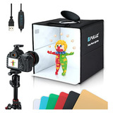 Caja De Estudio Fotográfico Puluz, Luz Led Plegable Y Portát