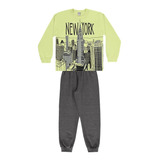 Conjunto Moletom Menino Infantil New York Lecimar