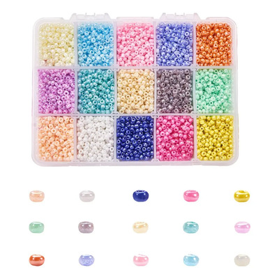 7500 Unids\u002Fset 15 Colores 3mm Pequeña Cuenta Redonda Suelta | Envío gratis