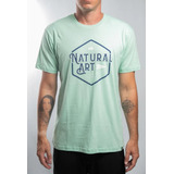 Camiseta Natural Art 22100009 Chill Vibes - Verde