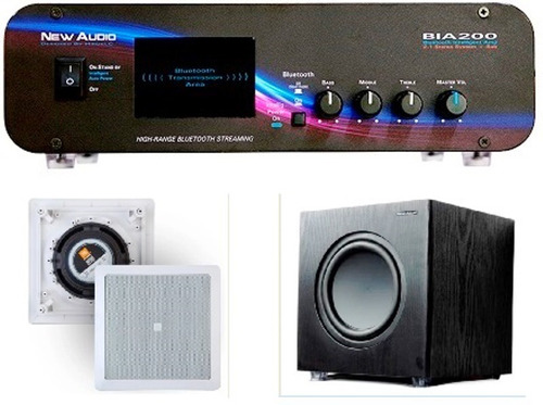 Amplificador New Áudio Bia 200 Bt 2.1st+ Sub 200fd+caixa Jbl