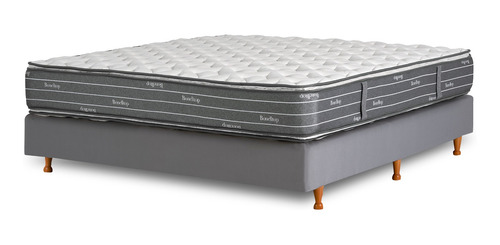 Lacardeuse Sommier Queen 150x200  Bonelltop - Gris