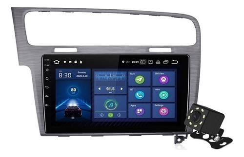 Estéreo Android 10 Carplay 2gb For Vw/volkswagen/golf 7 Gps