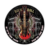 Rock And Roll Ronda Retro Bar Señal De Metal Estilo Pã...