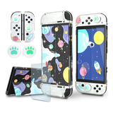 Echzove Funda Protectora Switch Oled, Funda Transparente Con