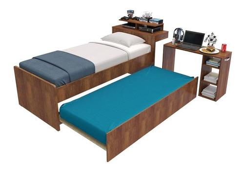 Cama Nido Multifuncional Con Escritorio Maderkit 01170-prm