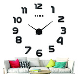 Reloj De Pared Digital 3d Moderno Y Grande De 120cm Negro