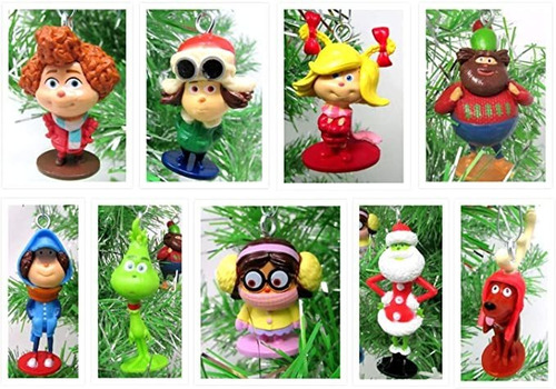 El Grinch Que Robó La Navidad Ornamento Mini Set Personajes