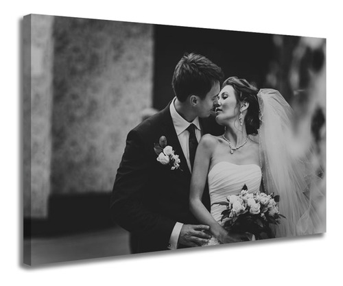 Quadro Personalizado Com Foto  Decor Familia Casal 120x80cm