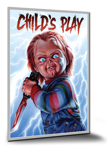 Pôster Chucky O Brinquedo Assassino Pôsteres Placa 60x42cm A