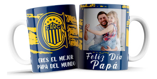 Taza Personalizada Día Del Padre Con Su Foto Fútbol V Clubes