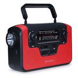 Cargador Solar Dinamo Linterna Radio Fm/am Bluetooth Luz