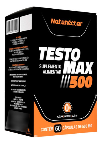 Testomax 500 60 Capsulas Suplemento Natural Premium Original