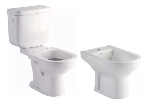 Inodoro Largo Deposito Dual Bidet 1 Agujero Ferrum Bari 