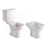 Inodoro Largo Deposito Dual Bidet 1 Agujero Ferrum Bari 