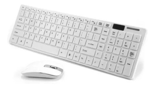 Combo Teclado Suave + Mouse Optico Wireless Inalambrico 