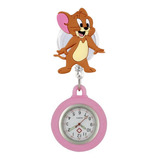 10 Piezas Reloj Bolsillo Enfermera Broche Retractil Figuras