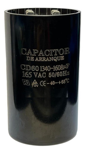 Capacitor De Arranque 1340-1608mfd 165v Motor Eléctrico