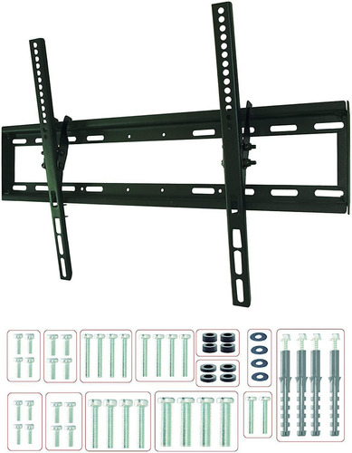 Soporte Tv Fijo Con Inclinación P&co Pantallas De 32 A 75 Color Negro