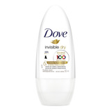 Desodorante Antitranspirante Roll On Invisible Dry 50ml Dove