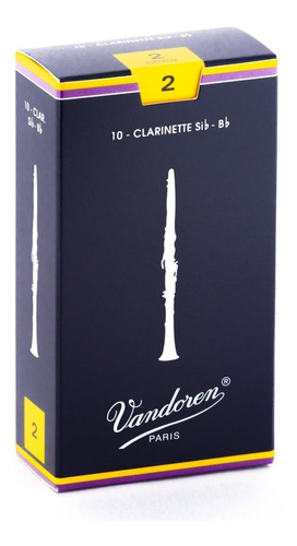 Caña Clarinete Sib-bb Vandoren Cr10 (caja X 10 Unds)