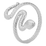 Anillo Ajustable Para Mujer Serpiente Fabricado En Acero