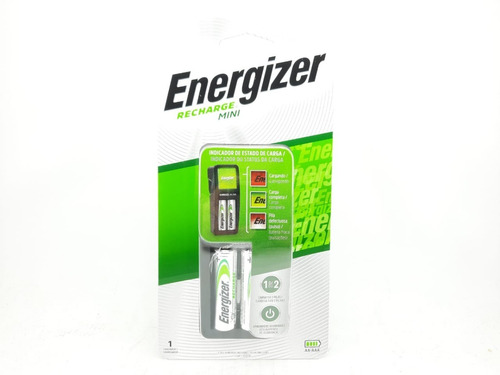 Energizer Cargador Mini Ch2pc4 Incluye 2 Pilas Aa 1300mah