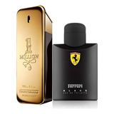 Kit 2 Perfumes Tradicional Para Homem Ferrari Black E One Million 100ml