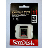 Cartão Memória Sandisk Cfexpress 512gb Extreme Pro Type B