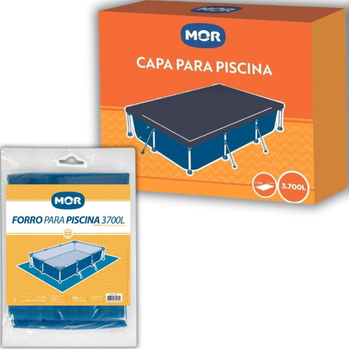 Kit Capa E Forro Para Piscina Standard 3700 Litros Mor
