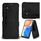 Funda Protector P/ Honor X8, Uso Rudo Con Clip