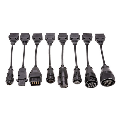Kit 8 Cabos Truck Linha Pesada Caminhão E Vans Obd2 Delfi