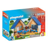 Figura Armable Playmobil City Life Escuela Portátil 68 Pzas