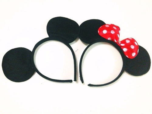 40 Diademas De Mickey Mouse Mimi Economicas Orejas