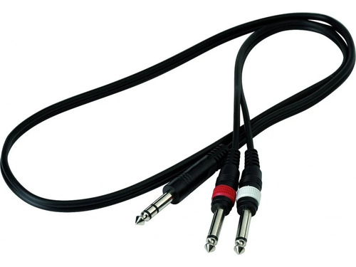 Cable Audio 2 Plug 6.5 Mono A Un Plug 6.5 Estereo 1 Metro