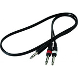 Cable Audio 2 Plug 6.5 Mono A Un Plug 6.5 Estereo 1 Metro