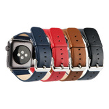 Correa Cuero 4 Colores Para Reloj Apple Watch 