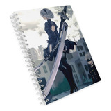 Libreta Francesa De Dibujo Pasta Dura Nier Automata 01 Juego