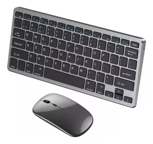 Kit Teclado E Mouse Bluetooth Wireless Usb Para Pc E Macbook