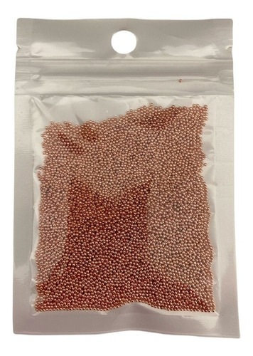 Caviar De Metal 1mm Não Mancha 50 Gramas Pedrarias De Unhas