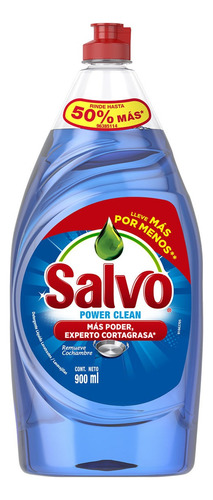 Lavatrastes Líquido Salvo Power Clean 900ml