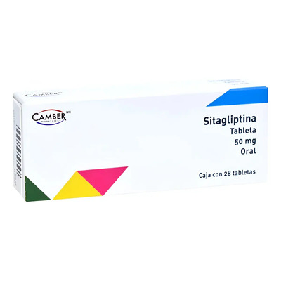 Sitagliptina 50 Mg Caja Con 28 Tabletas Camber | Meses sin interés