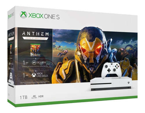 Microsoft Xbox One S 1tb Blanco 2 Controles - ¡envío Gratis!