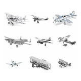 Tierra De Metal Modelo 3d Kits Conjunto De 9 Aviones: Spirit