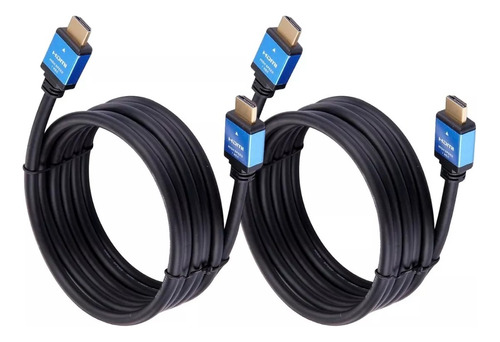 Pack 2 Cables Hdmi 4k Uhd V 2.0 2160p 5 Metros Alta Rapidez