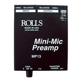 Rolls Mini Micrófono Preamplificador, Negro (mp13)