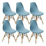 Kits De Fundas De Silla Eames Stretch Jacquard De 6 Piezas