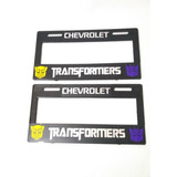 Par Portaplacas Numérico Chevrolet Transformers