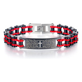 Pulsera Manilla En Acero Inoxidable Religiosa Biker-motero F