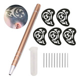 Kit Desenho Capilar Caneta Tebori + Lâminas + Moldes Design